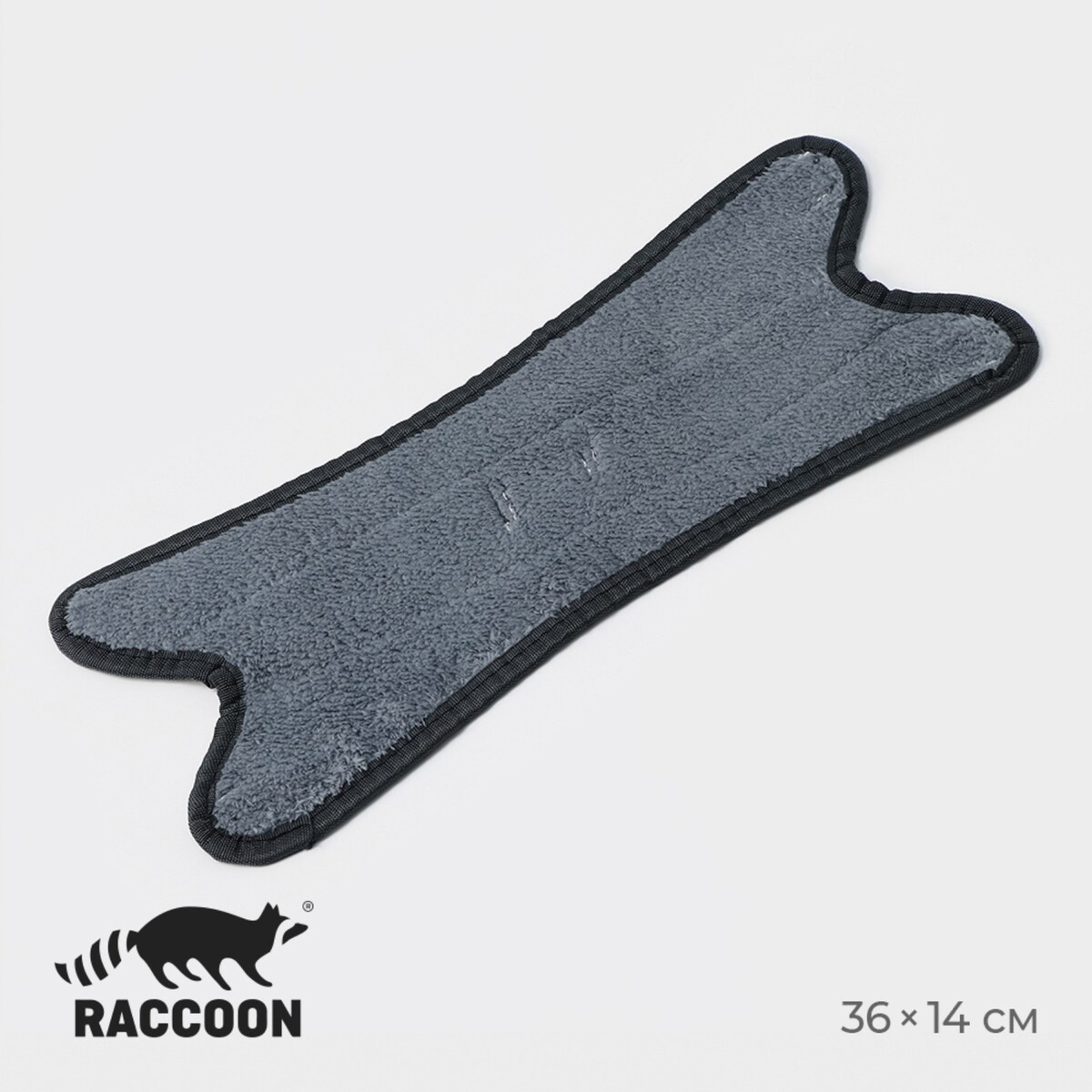 Насадка на швабру raccoon twist, 36×14 см, микрофибра швабра с отжимом и ведро raccoon ведро с отсеками швабра плоская 2 кармана 32×12×142 см дополнительная насадка из микрофибры