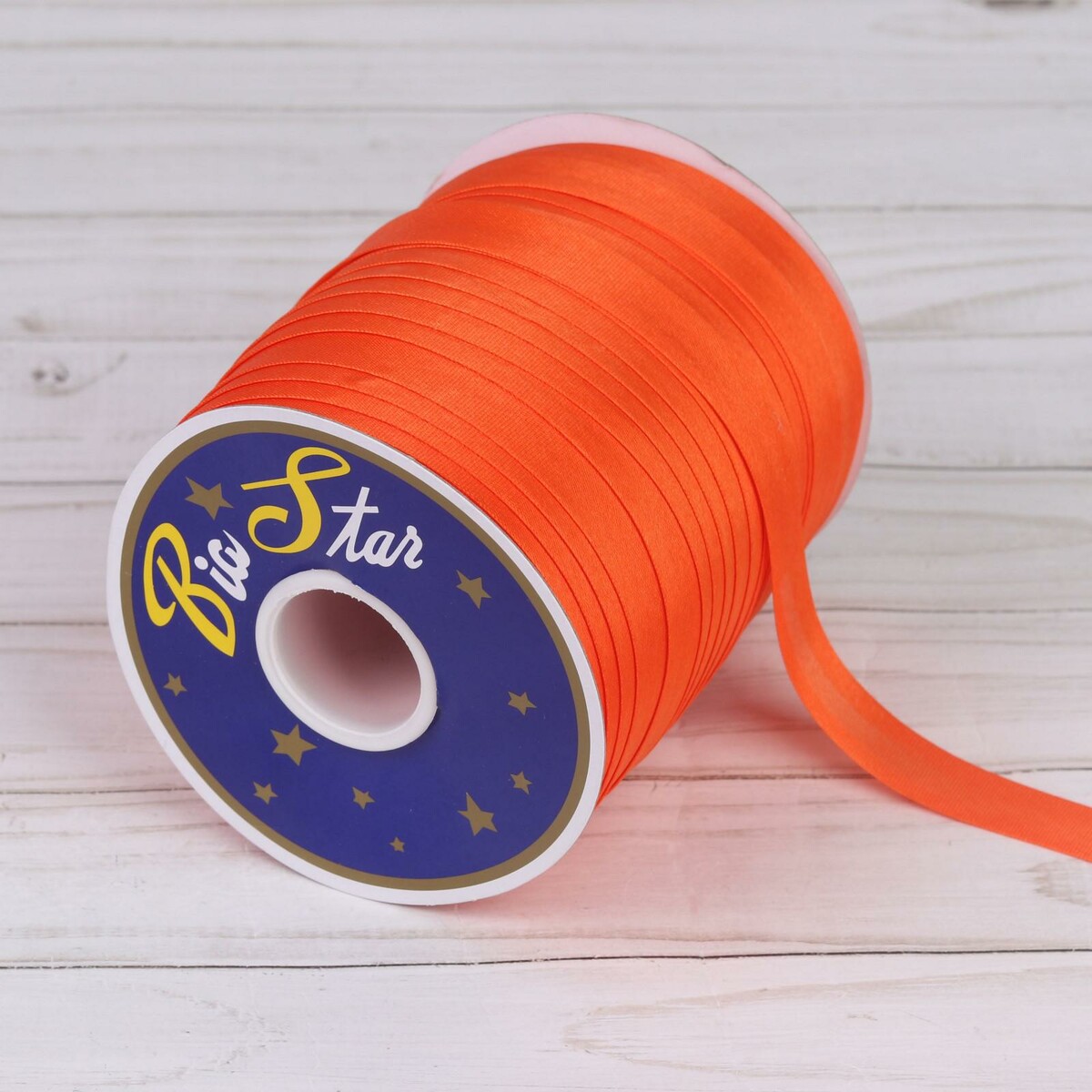 

Косая бейка, 15 мм × 132 м, цвет оранжевый f157