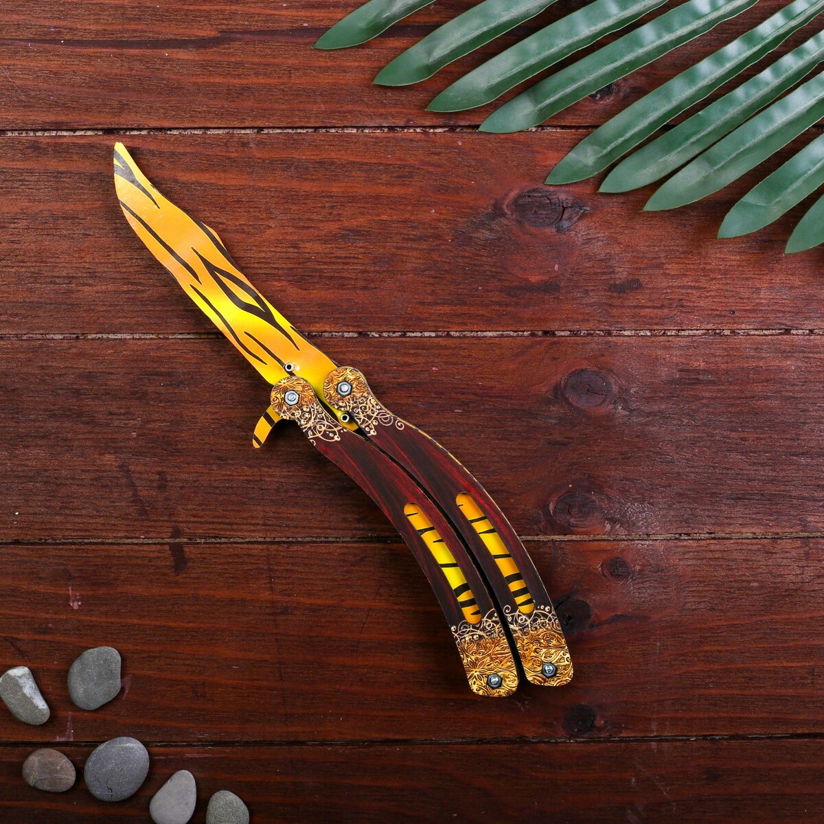 Сувенир деревянный сувенир деревянный нож бабочка крашенный микс