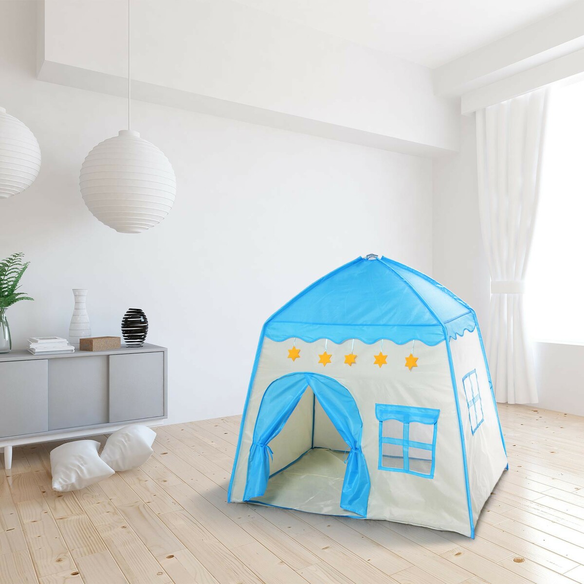 Палатка детская игровая палатка игровая самораскладывающаяся синяя