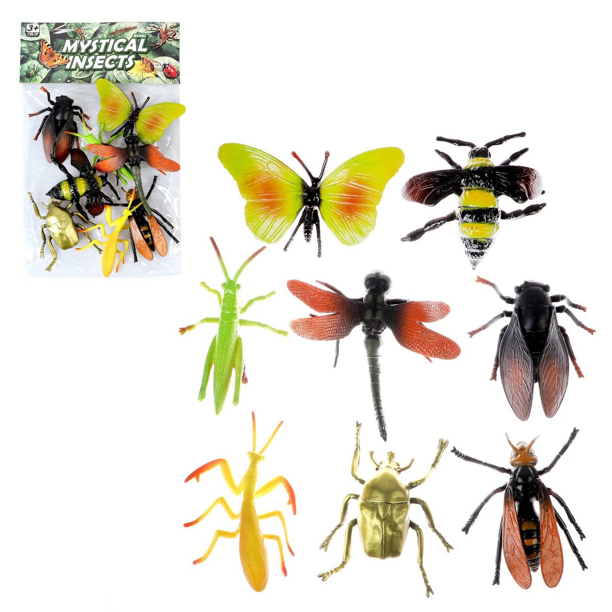 Набор насекомых фантастическая эволюция насекомых