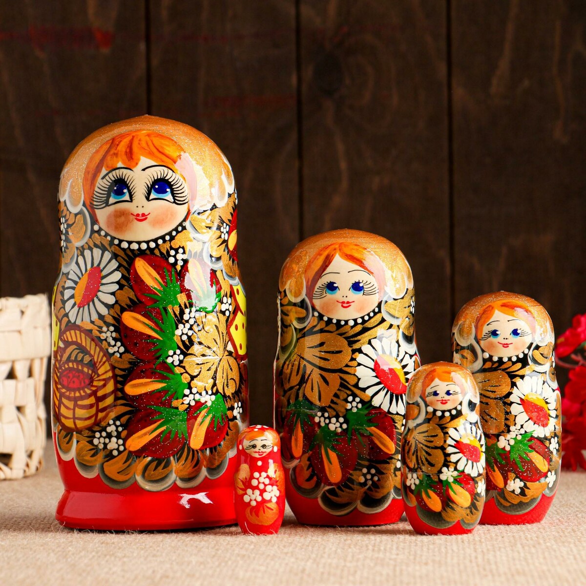 

Матрешка 5-ти кукольная