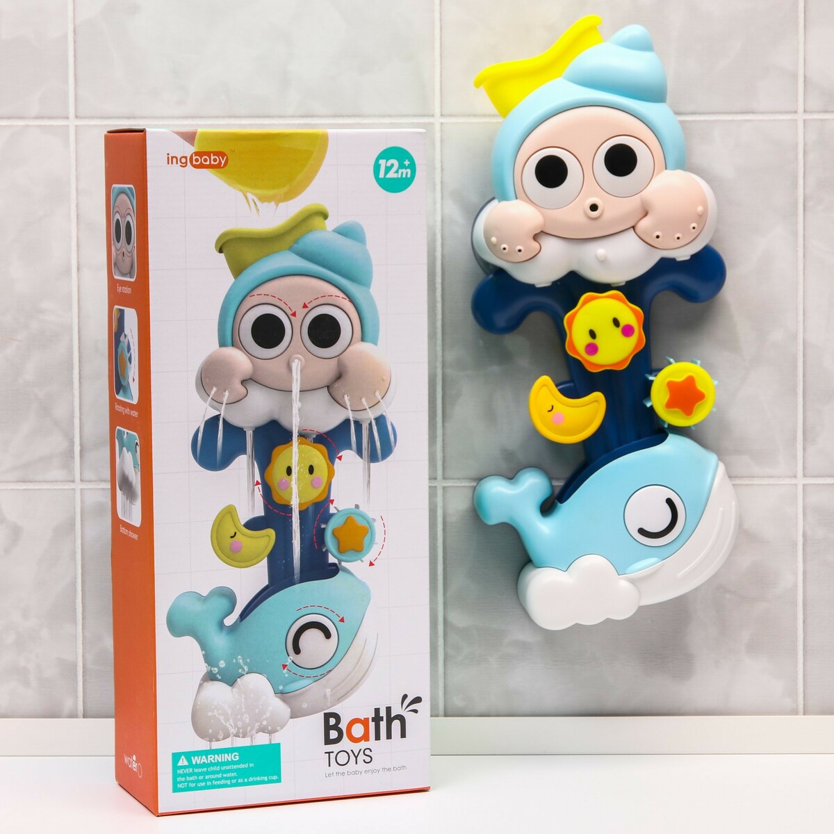 

Набор игрушек для игры в ванне, Разноцветный