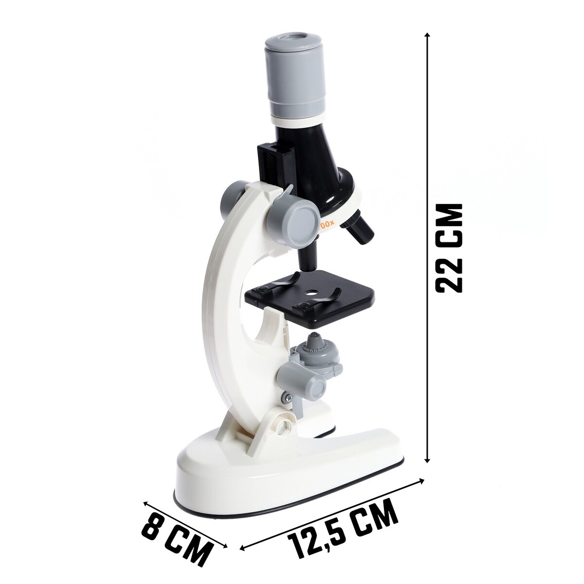 Микроскоп детский микроскоп юный биолог увеличение х80 х200 х450 эврики