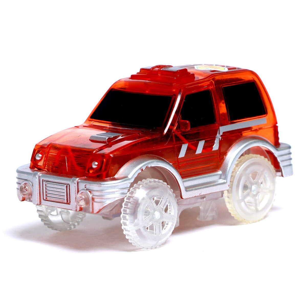 Машинка для гибкого трека magic tracks, с зацепами для петли, цвет красный радиоуправляемая машинка wl toys monster truck l313 красный