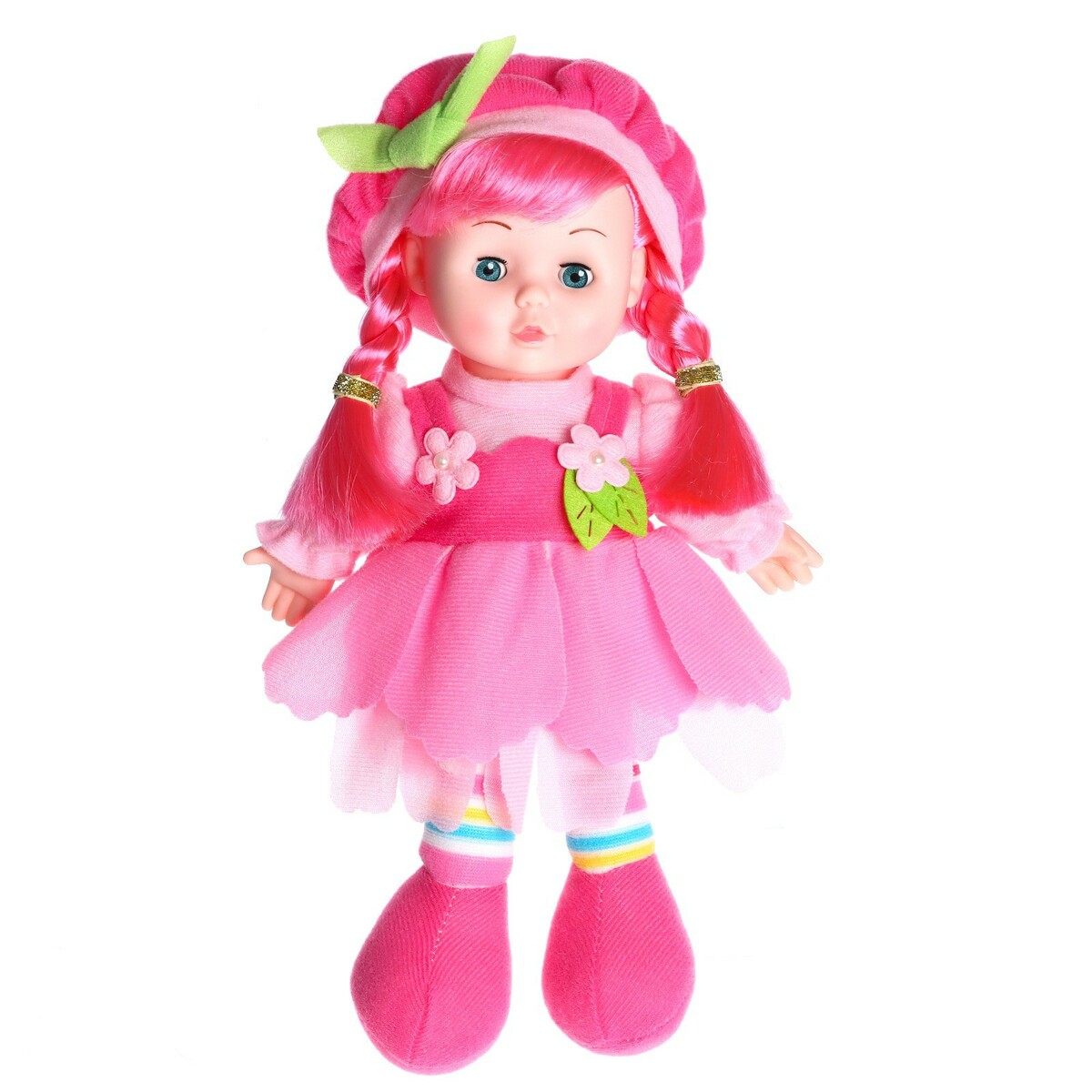 Кукла мягконабивная кукла с коляской и кроваткой дочки матери аксессуары подвижная звук 29 см