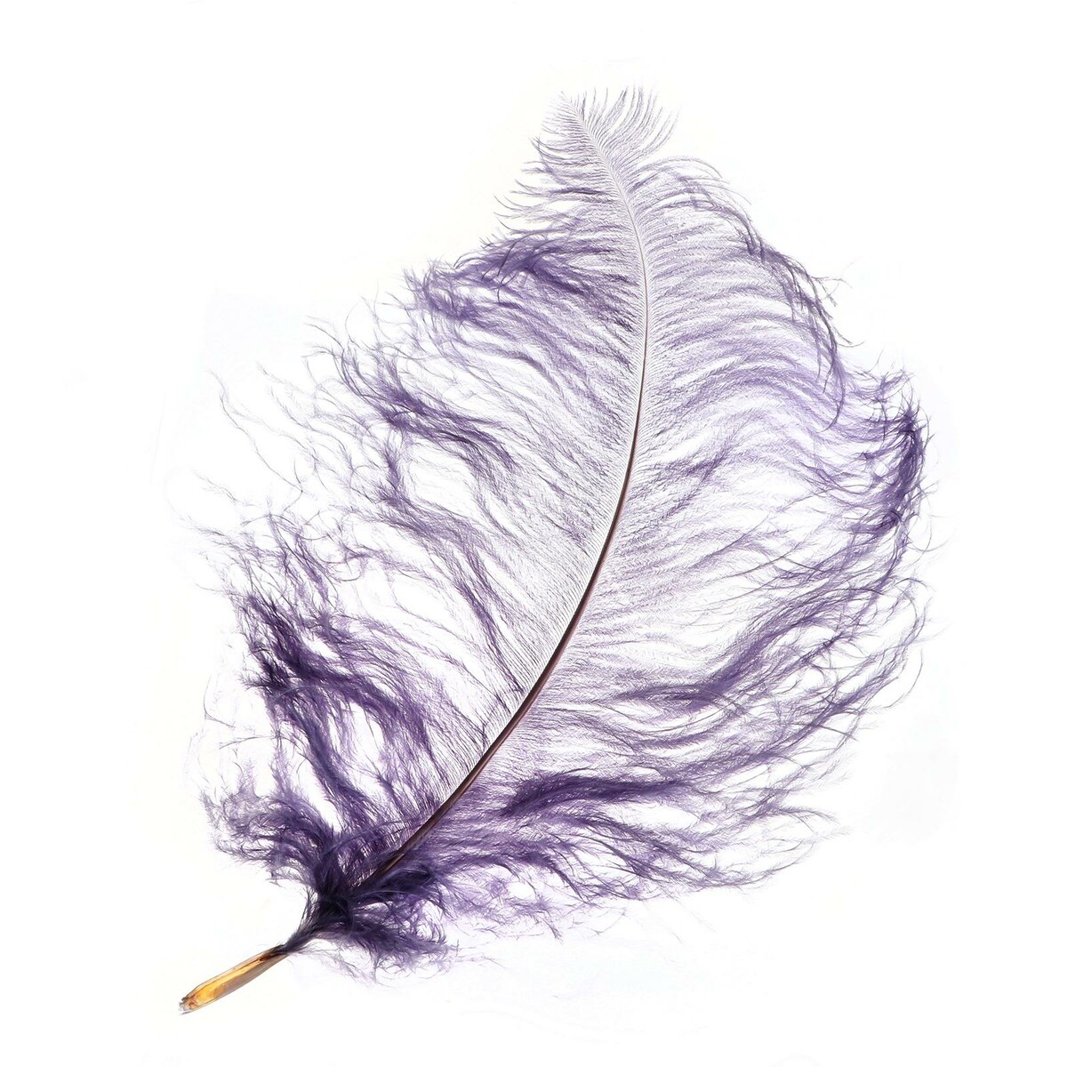 Перо для декора, длина: от 45 до 60 см, цвет серый волшебное перо