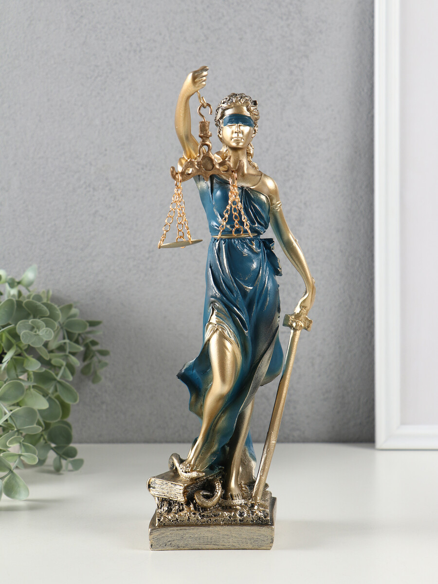 

Фигурка полистоун, Золотистый;синий