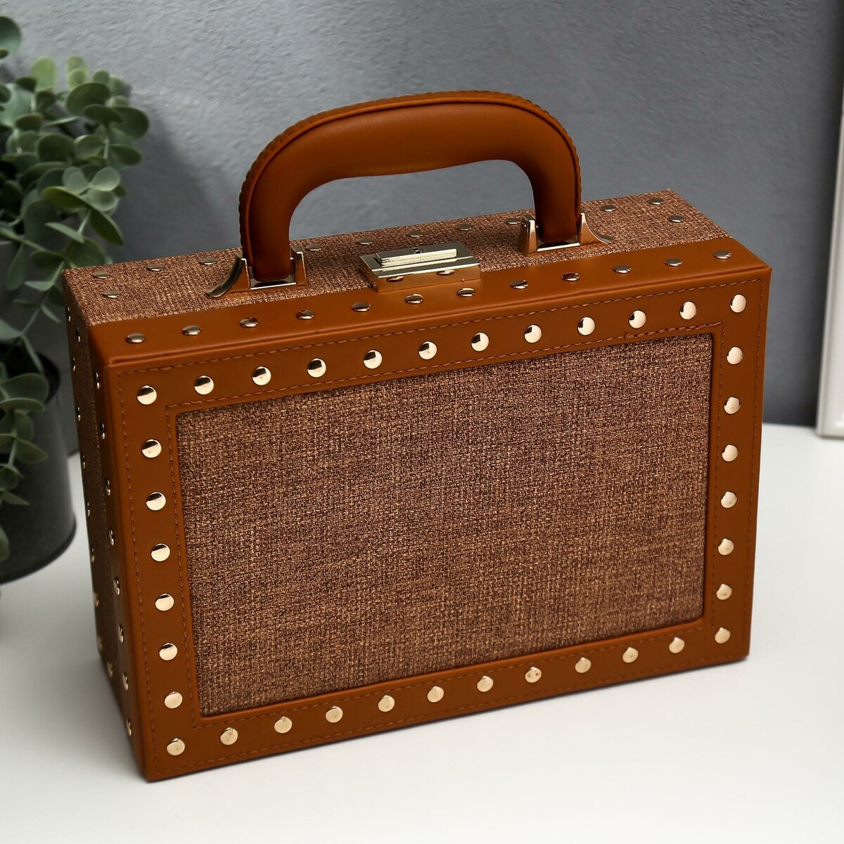 Шкатулка кожзам для украшений чемодан No brand 0991109: купить за 4590 ...
