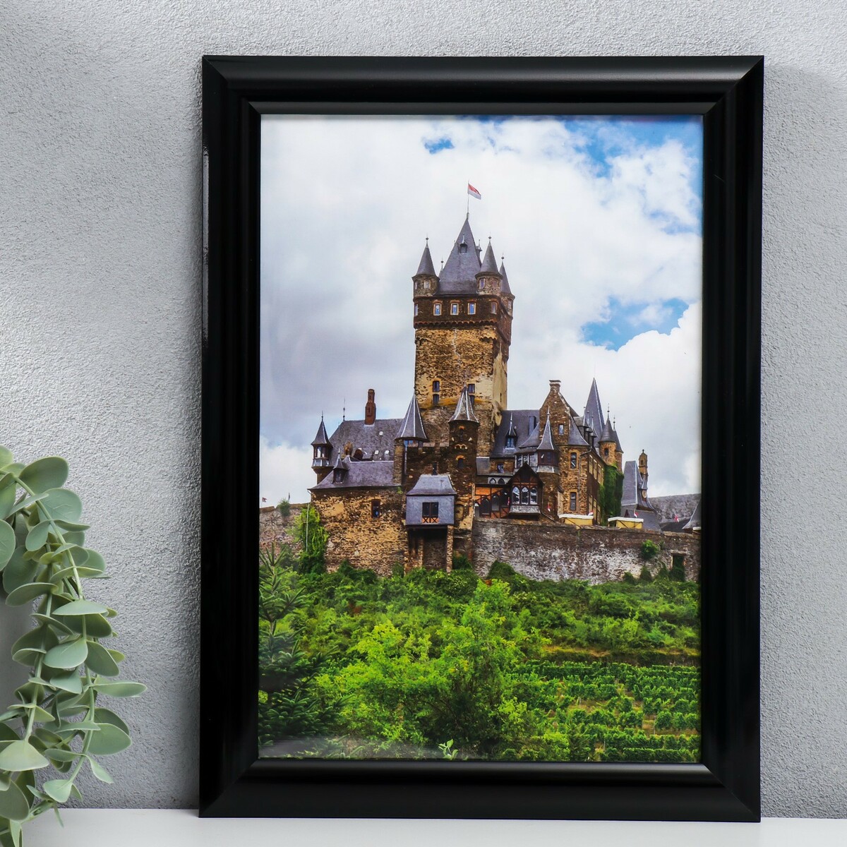 

Фоторамка пластиковая 21х30см 742 черный глянцевый (пластиковый экран)