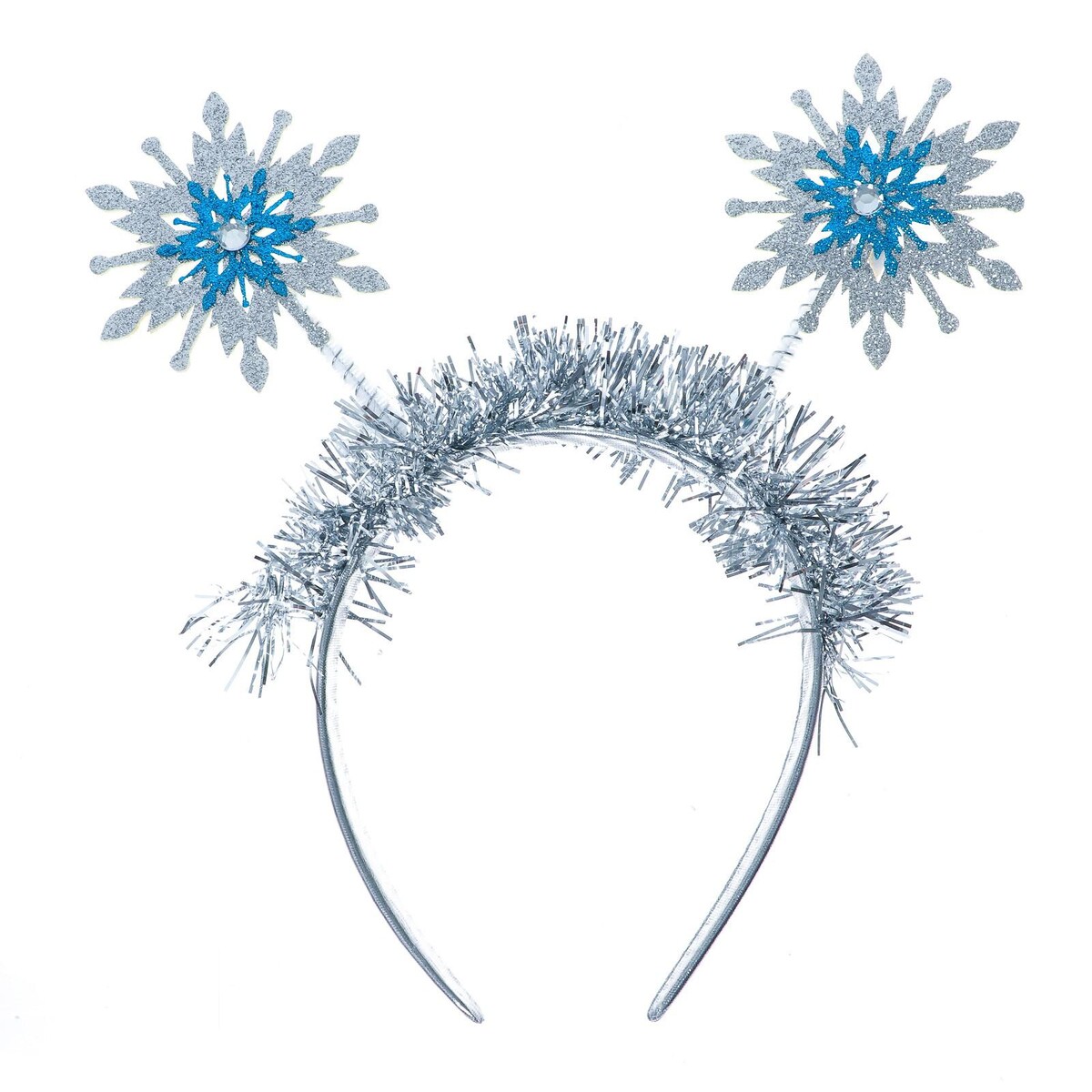 

Ободок новогодний карнавальный, Серебристый