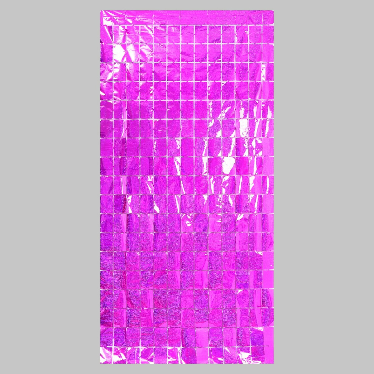 Праздничный занавес голография, 100 × 200 см., цвет фуксия занавес
