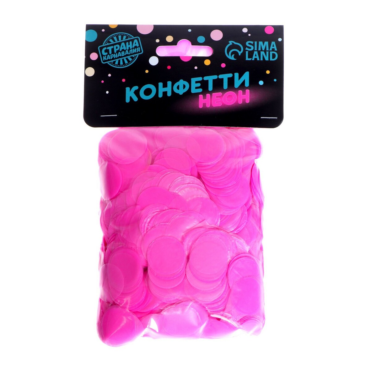 

Конфетти для декора, цвет розовый ультрафиолет, d= 2 см, 100 г