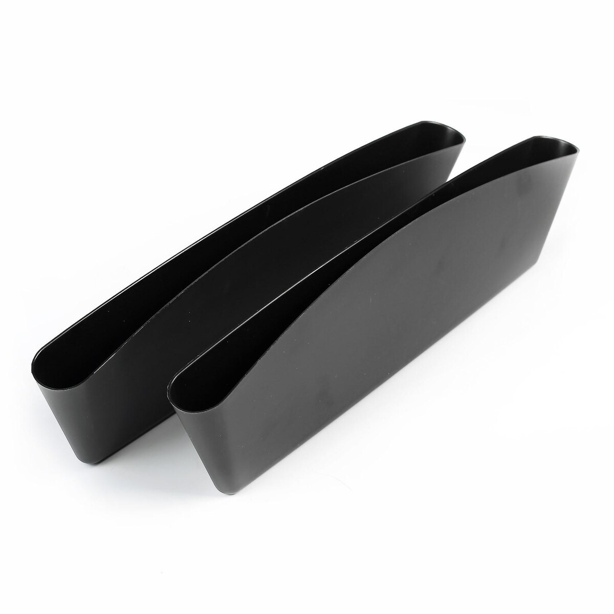Органайзер для мелочей между сидений 35х11 см, черный, набор 2 шт