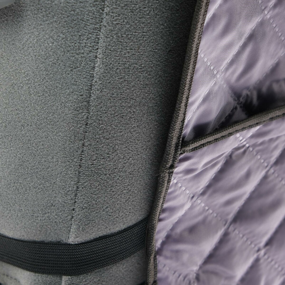 фото Накидка-незапинайка на спинку сиденья cartage, оксфорд, с карманом, 60 х 40 см, серый