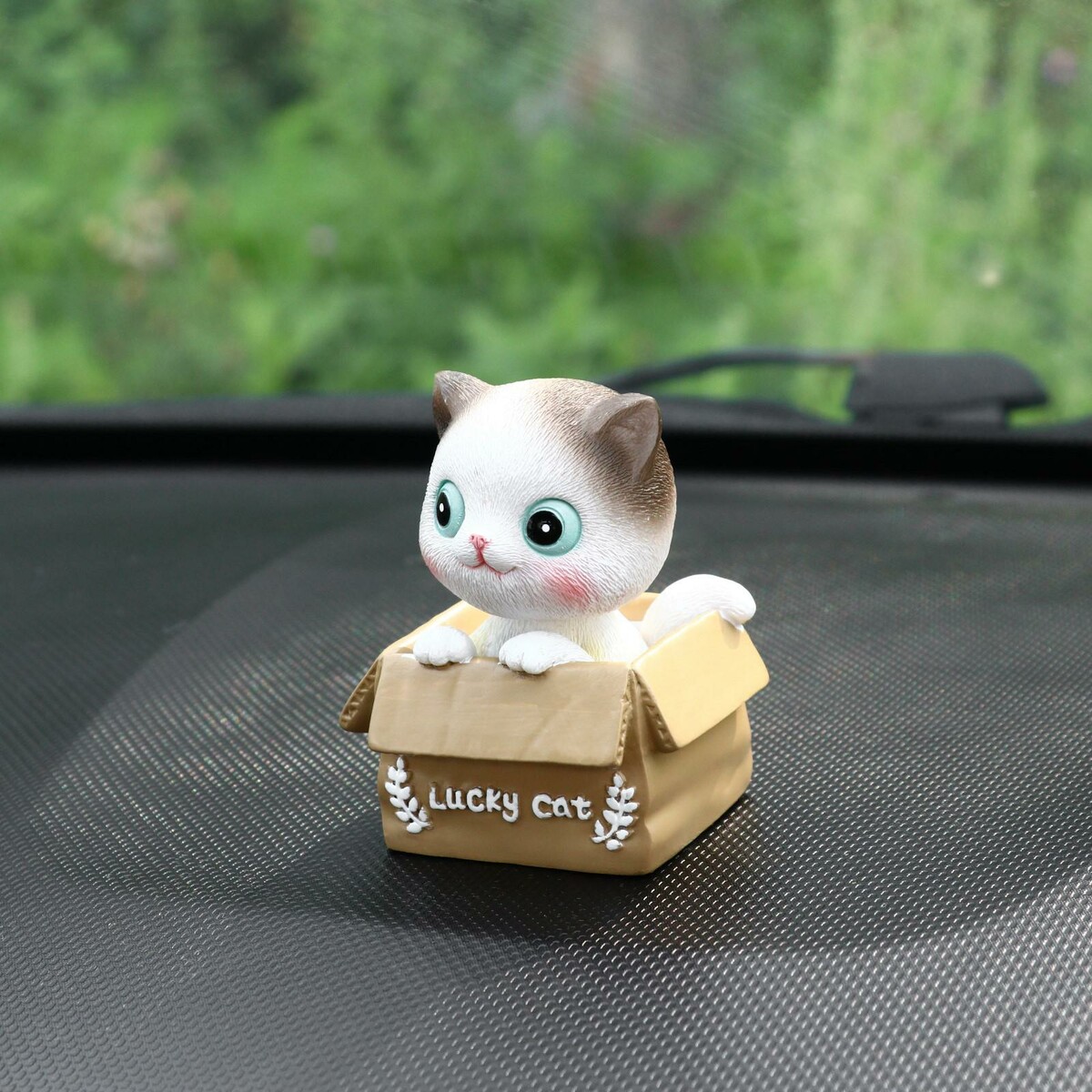 Счастливый кот на панель авто, качающий головой, сп23 панель на монитор для стикеров