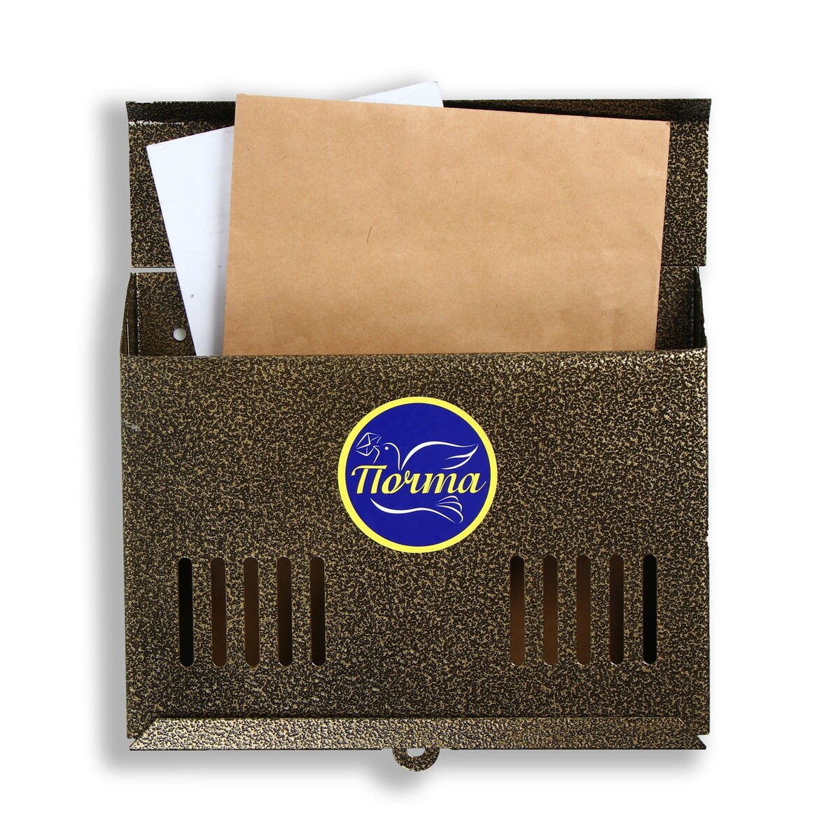 Ящик почтовый без замка (с петлей), горизонтальный ящик почтовый