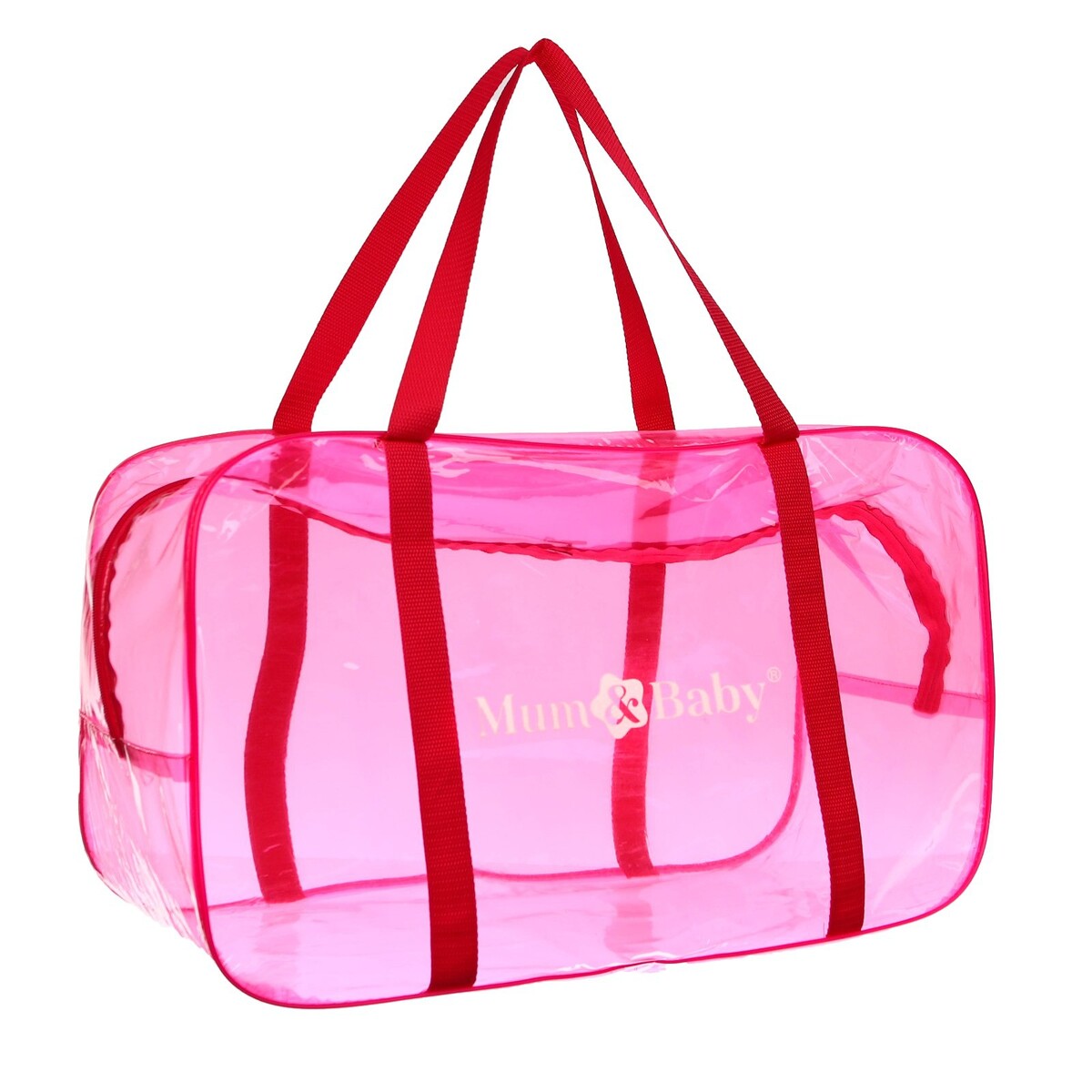 Сумка в роддом 30х50х25, цветной пвх, цвет розовый сумка для роддома 30х50х25 пвх
