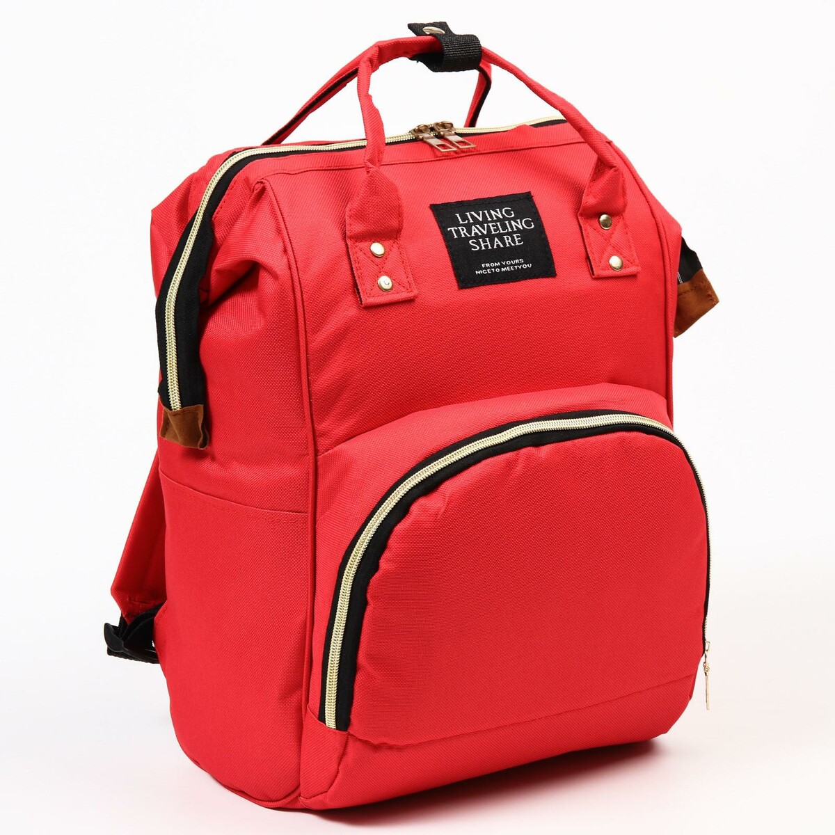 Рюкзак женский с термокарманом, термосумка - портфель, цвет красный рюкзак kingkong i 10 wb 9062 черн средний фоторюкзак