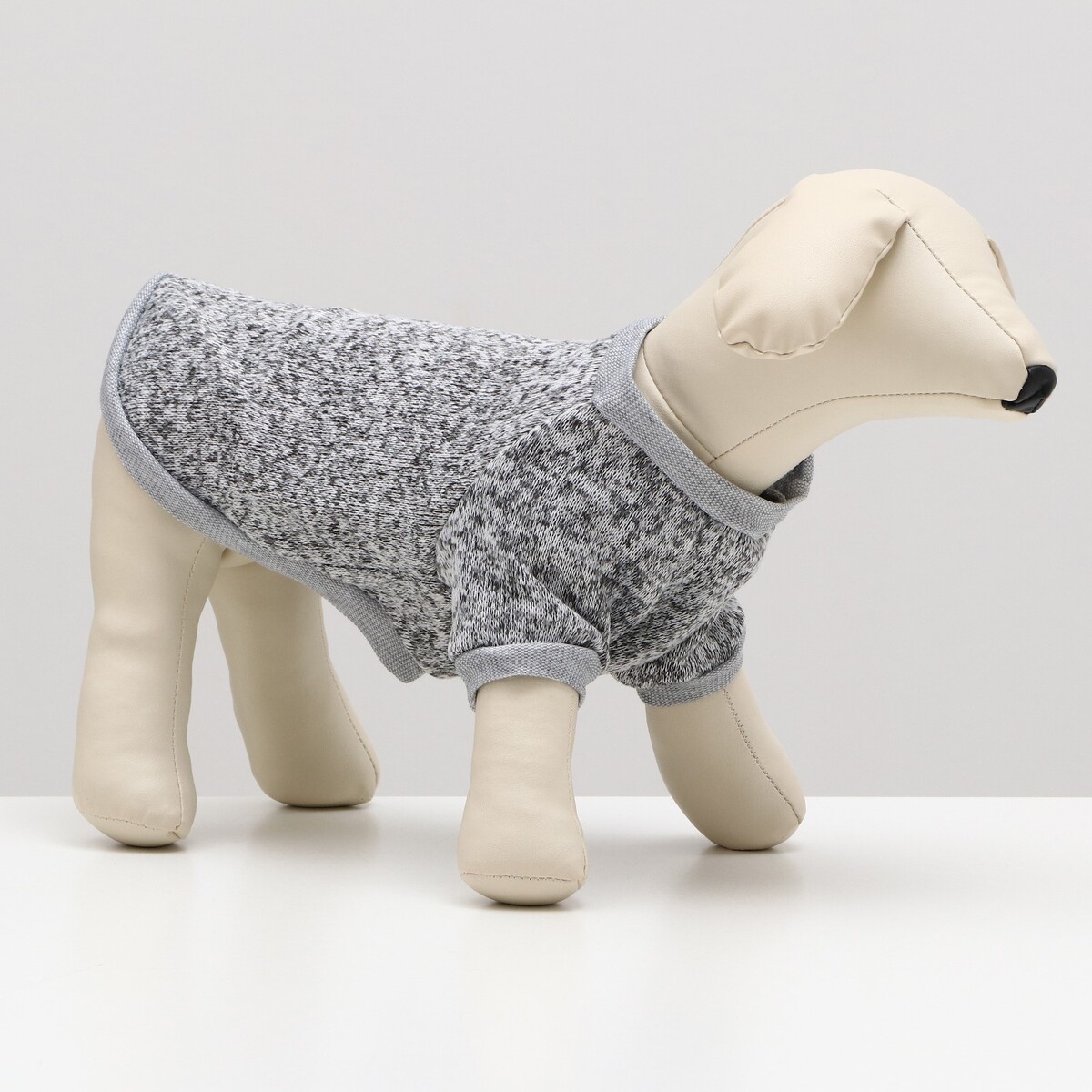 Свитер меланжевый, размер xs (дс 14, ош 23, ог 22 см), серый собаки иллюстрированный гид по самым популярным породам