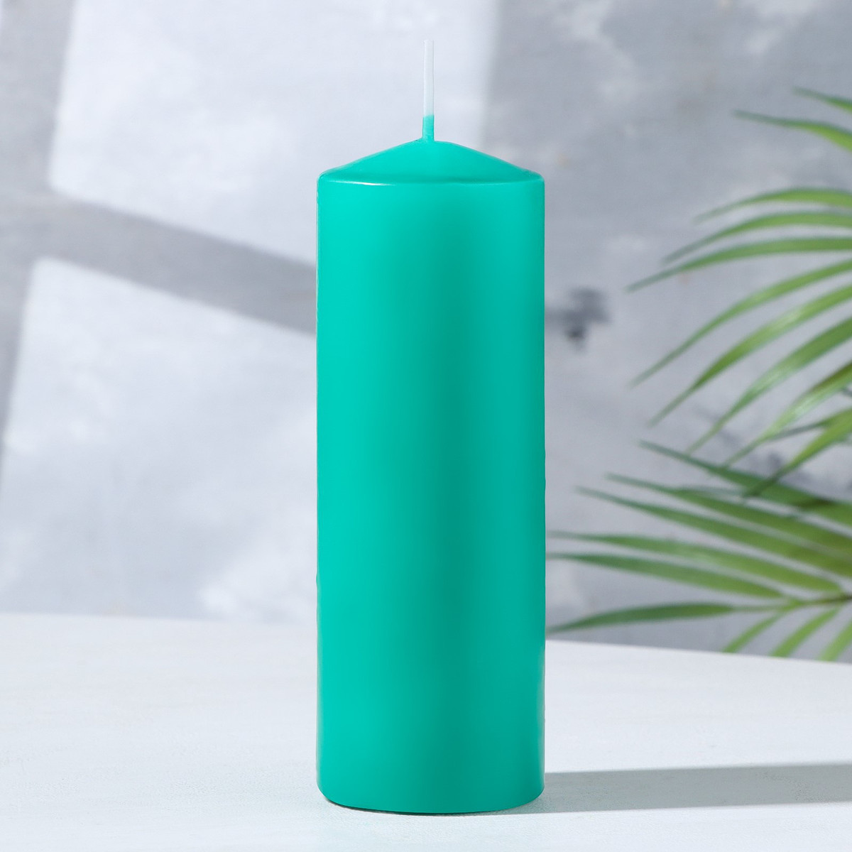 

Свеча-цилиндр 5×15 см, зеленая, Зеленый