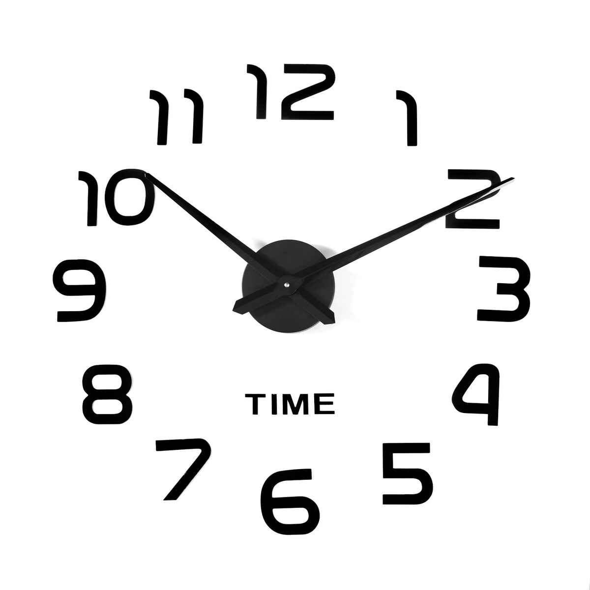 Часы-наклейка, серия: diy, часы настенные серия интерьер дискретный ход d 25 см аа черные