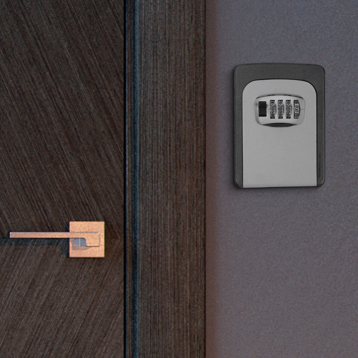 Сейф-ключница кодовая, металлическая , усиленная, серый ключница с кодовым замком настенная
