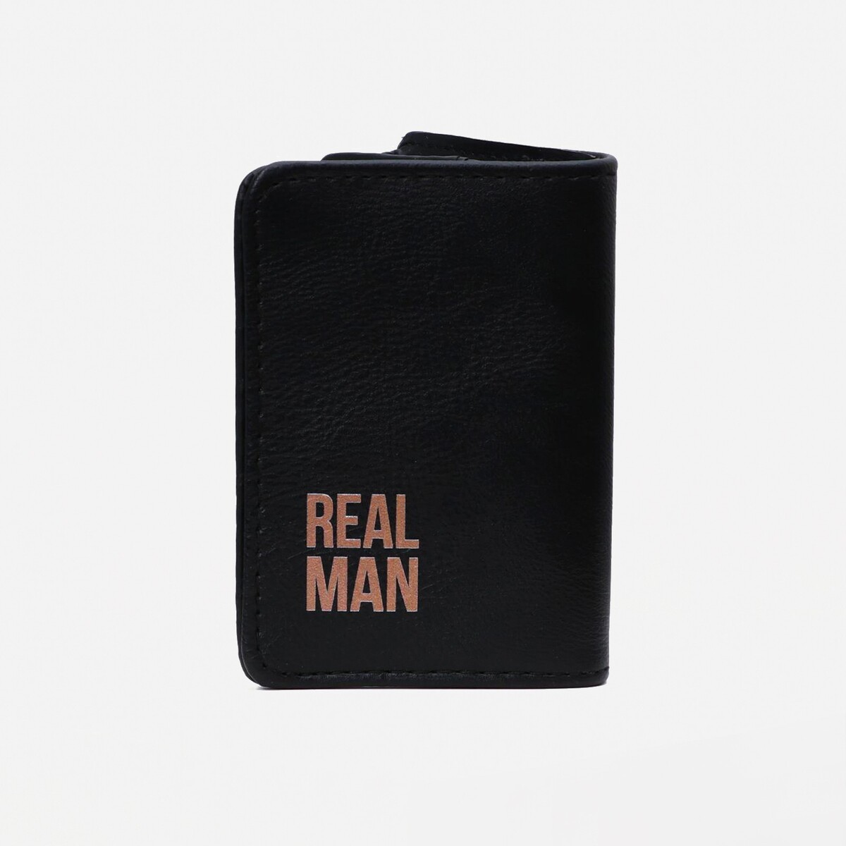 

Кошелек real man, искусственная кожа, 11х8.2х2.5 см, Черный