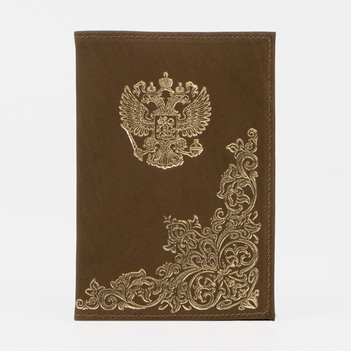Обложка для паспорта, цвет оливковый No brand
