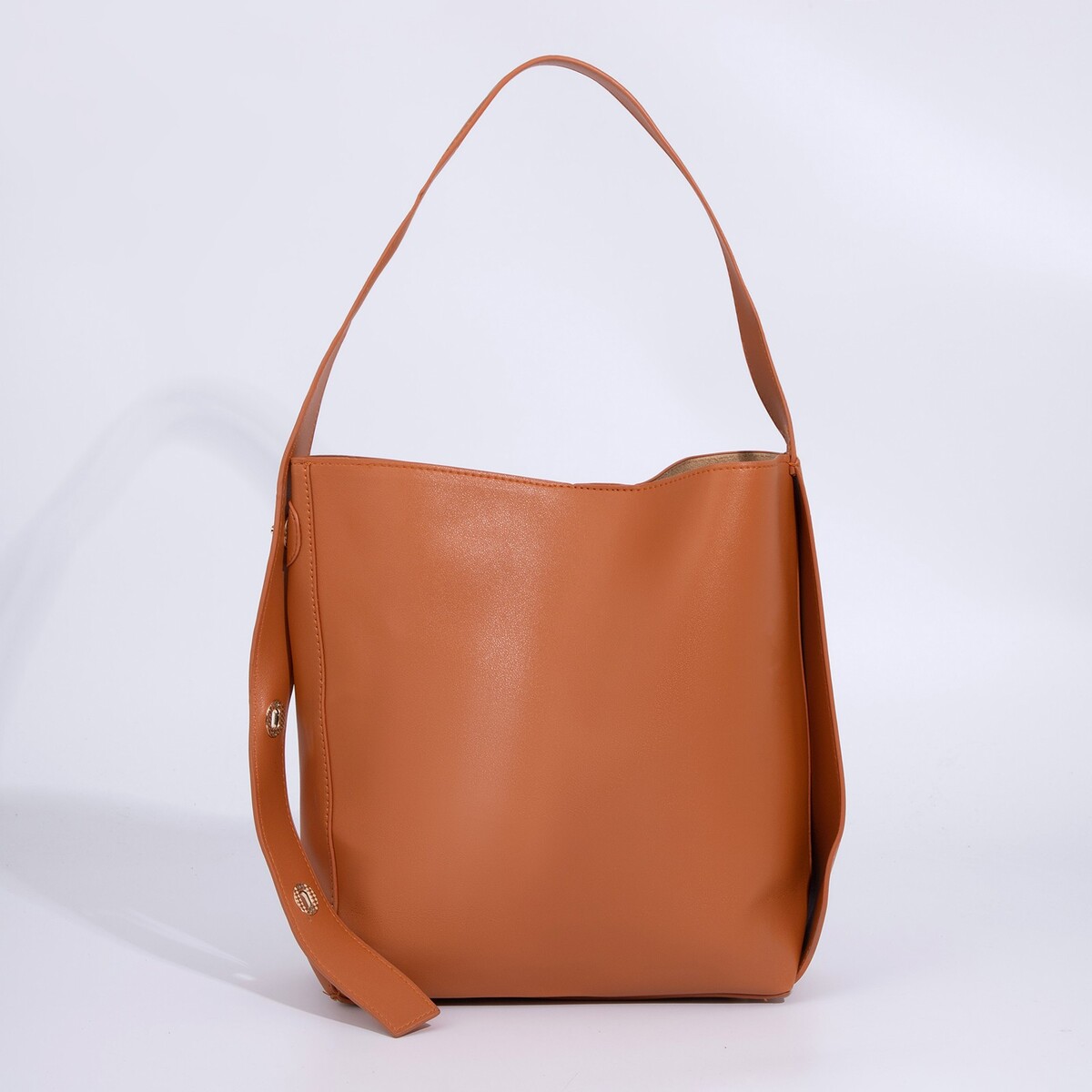Сумка-мешок на магните, цвет коричневый сумка мешок женская на магните косметичка коричневый