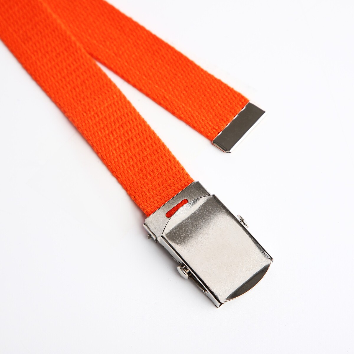 фото Ремень детский, ширина 3 см, пряжка зажим, цвет оранжевый no brand