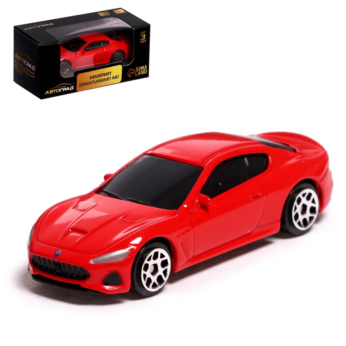 

Машина металлическая maserati granturismo, 1:64, цвет красный