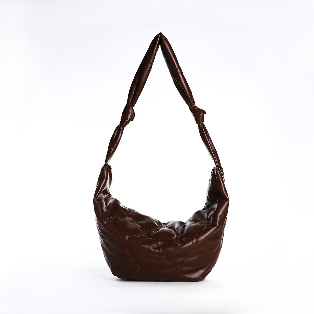 Сумка-мешок, отдел на молнии, цвет коричневый сумка женская мешок 2 в 1 на кнопке косметичка светло коричневый