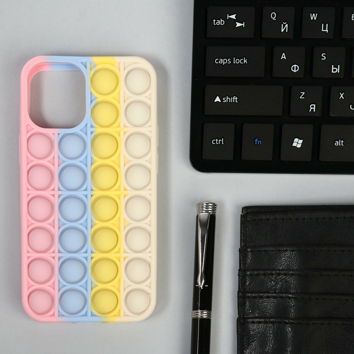 Чехол pop it, для iphone 12 mini, силиконовый, разноцветный чехол брелка силиконовый starline a9 белый