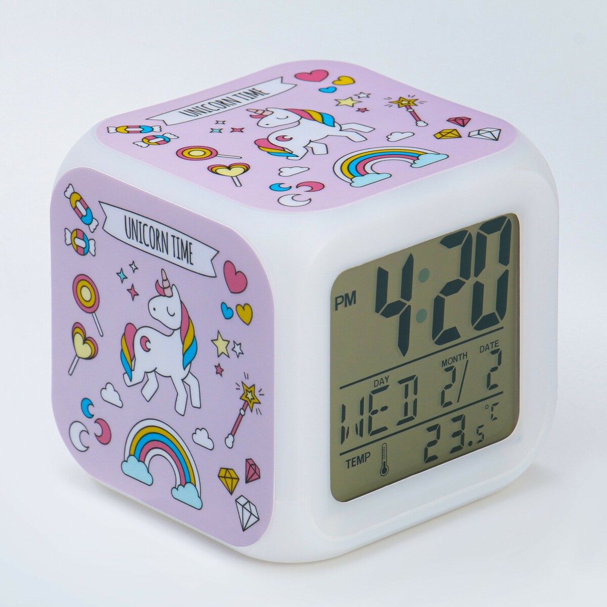 Часы - будильник электронные детские наколенники детские onlytop 5 8 лет розовый