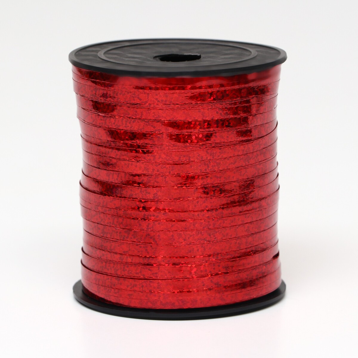 Лента упаковочная, красная, металлизированная, 5 мм х 225 м лента упаковочная красная с золотой полосой 5 мм х 225 м