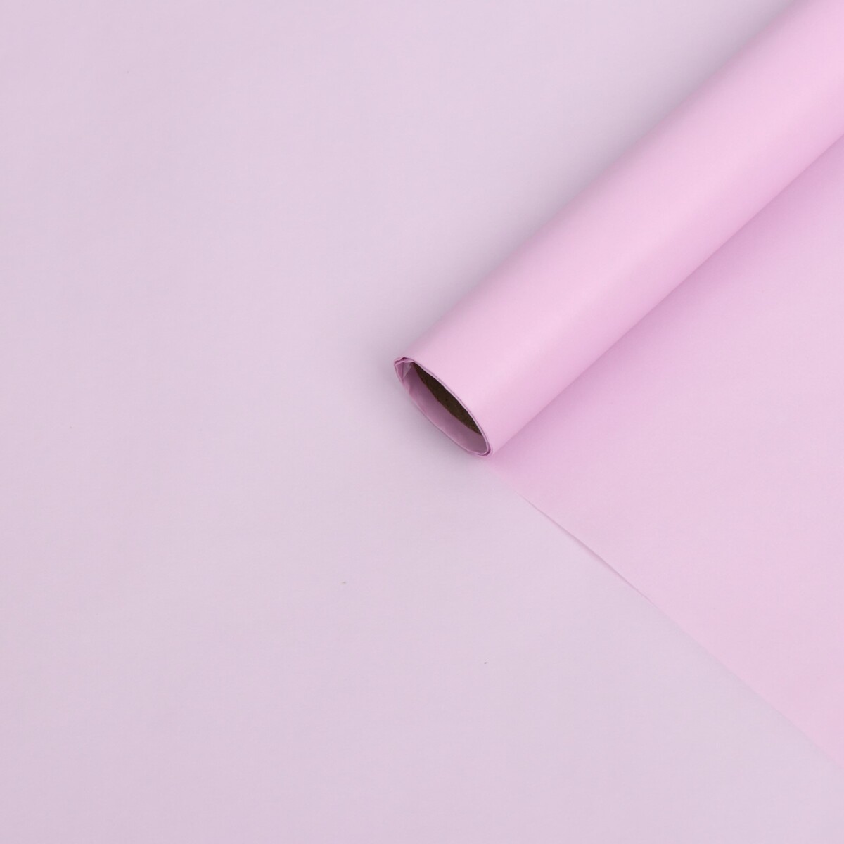 Бумага тишью водоотталкивающая, цвет светло-розовый, 58 см х 5 м 19 микрон