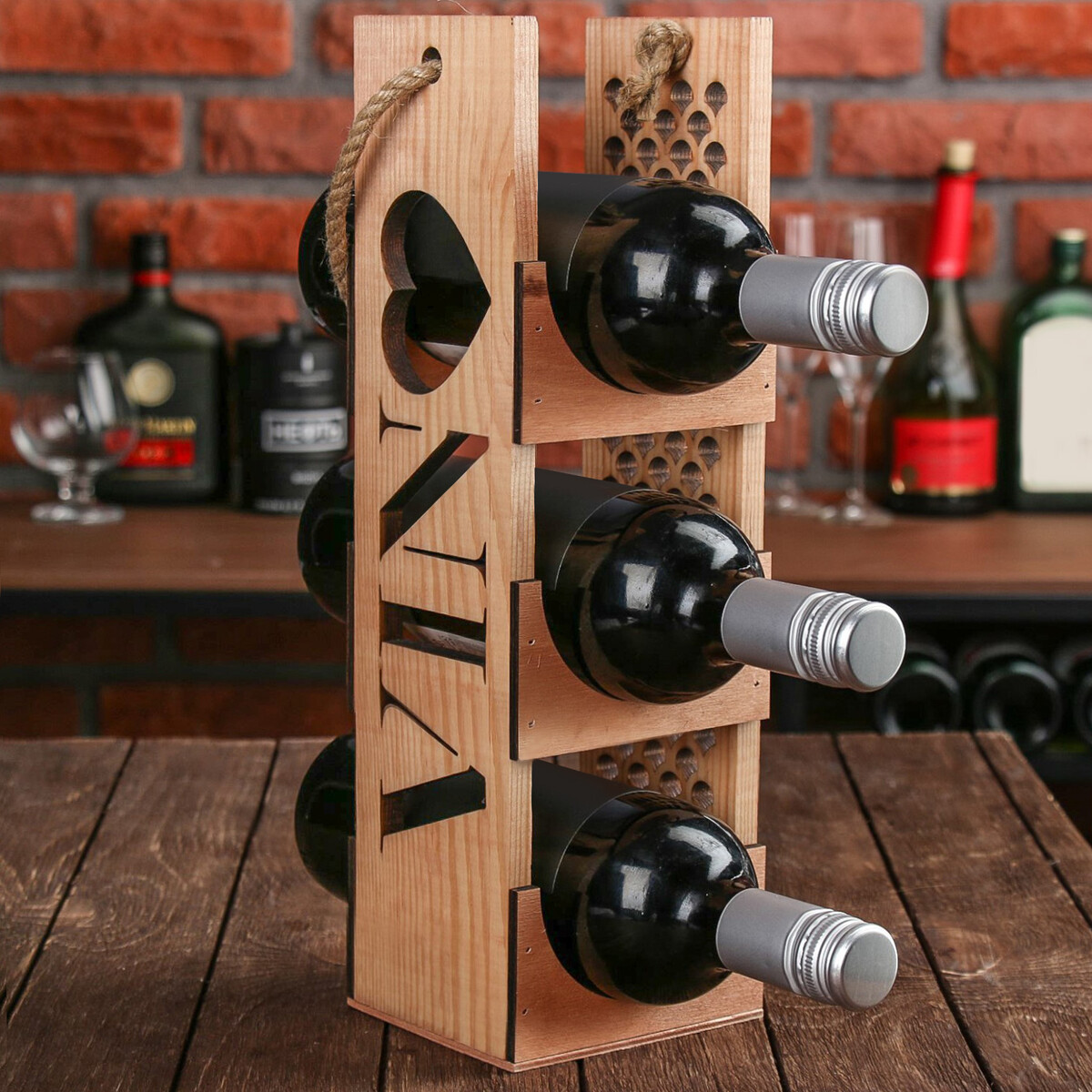 

Ящик для вина vino, Коричневый