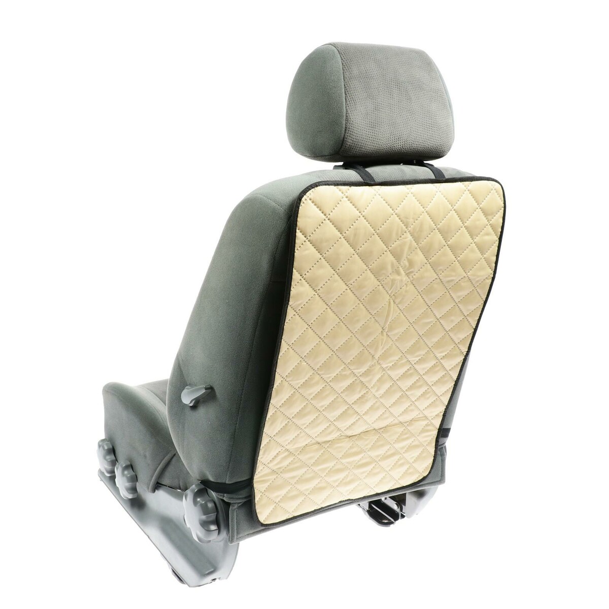 Защитная накидка на переднее сиденье, 40 × 60 см, оксфорд, стеганная, бежевая накидка массажер на сиденье 45×45 см дерево