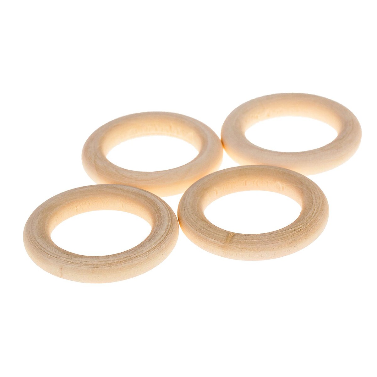 Кольца деревянные d=40 мм (набор 4 шт) без покрытия кольца деревянные d 30 мм набор 8 шт без покрытия