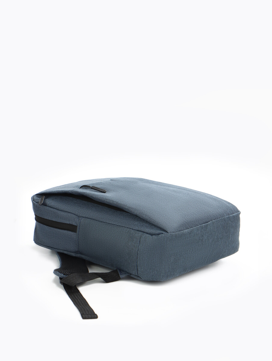 Рюкзак мужской на молнии, 2 наружных кармана, с usb, цвет синий No brand 01015671 Синий  Фото 4