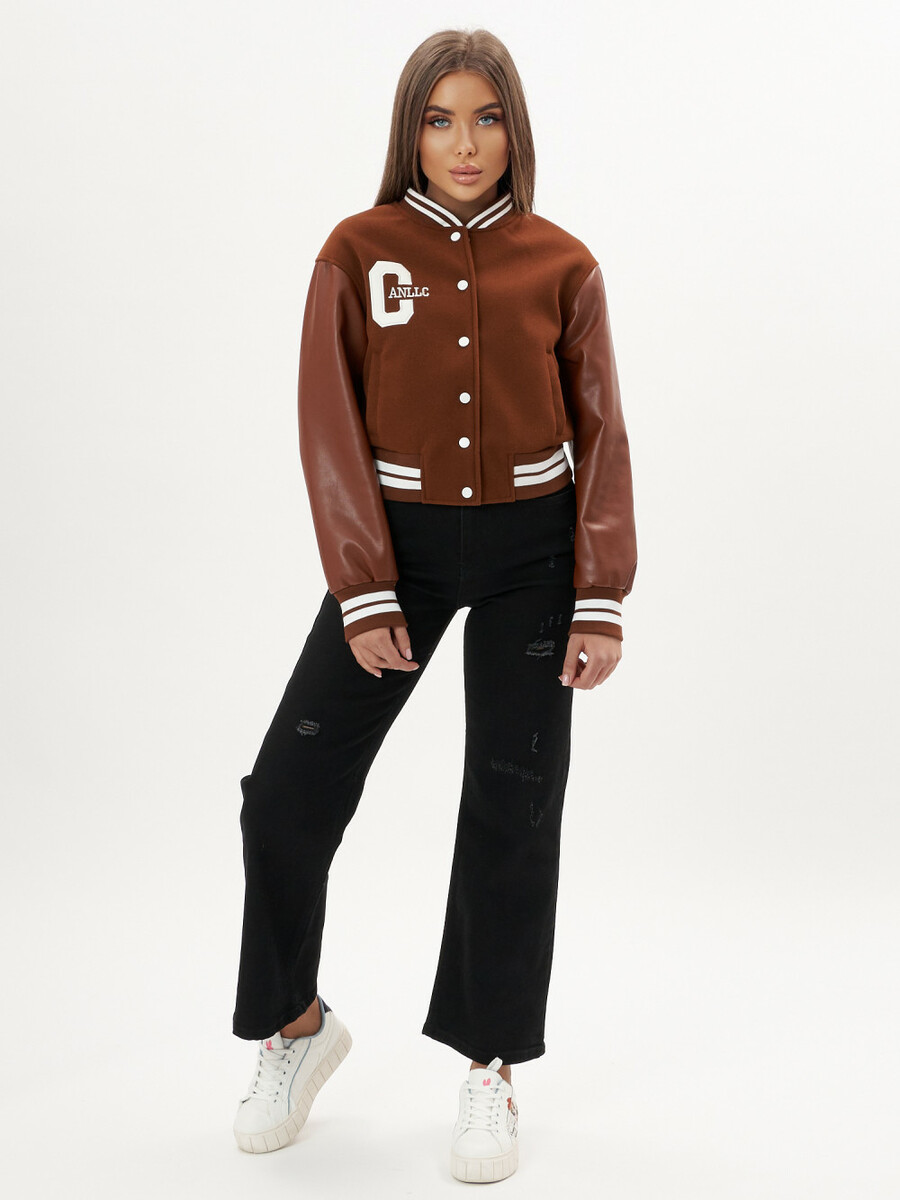 Куртка бомбер MTFORCE, размер 42, цвет коричневый 01015890 - фото 4