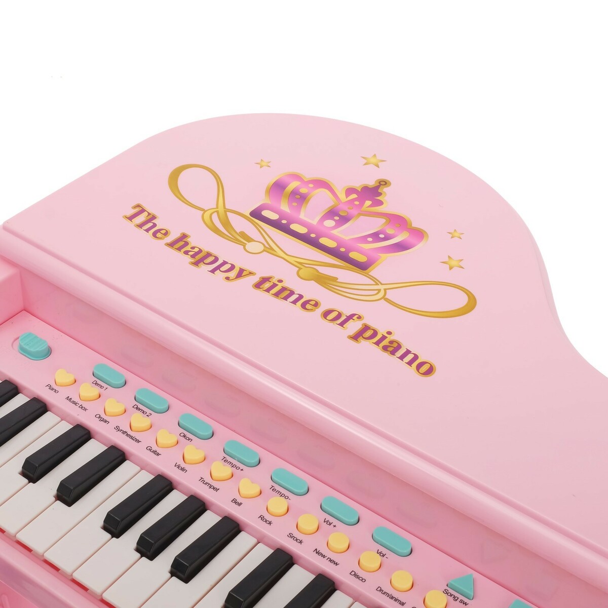 Пианино «розовая мечта» с микрофоном и стульчиком