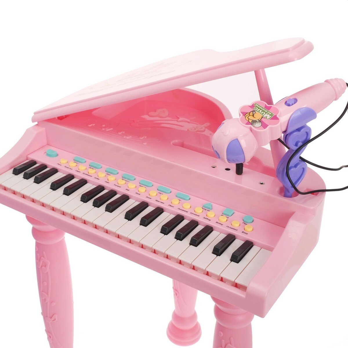 Синтезатор детский piano048a с микрофоном