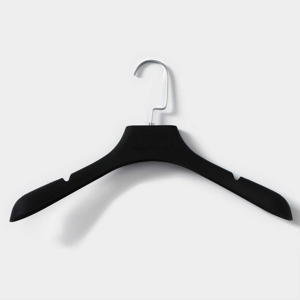 Плечики - вешалка для одежды, 39×4,4×22,5 см см, размер 40-42, покрытие soft-touch, цвет черный плечики для одежды 41×22 см 5 шт флокированное покрытие белый
