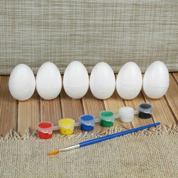 Набор яиц под раскраску 6 шт., размер 1 