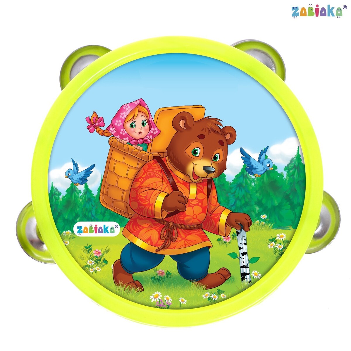 Музыкальная игрушка бубен музыкальная игрушка бубен машенька и медведь