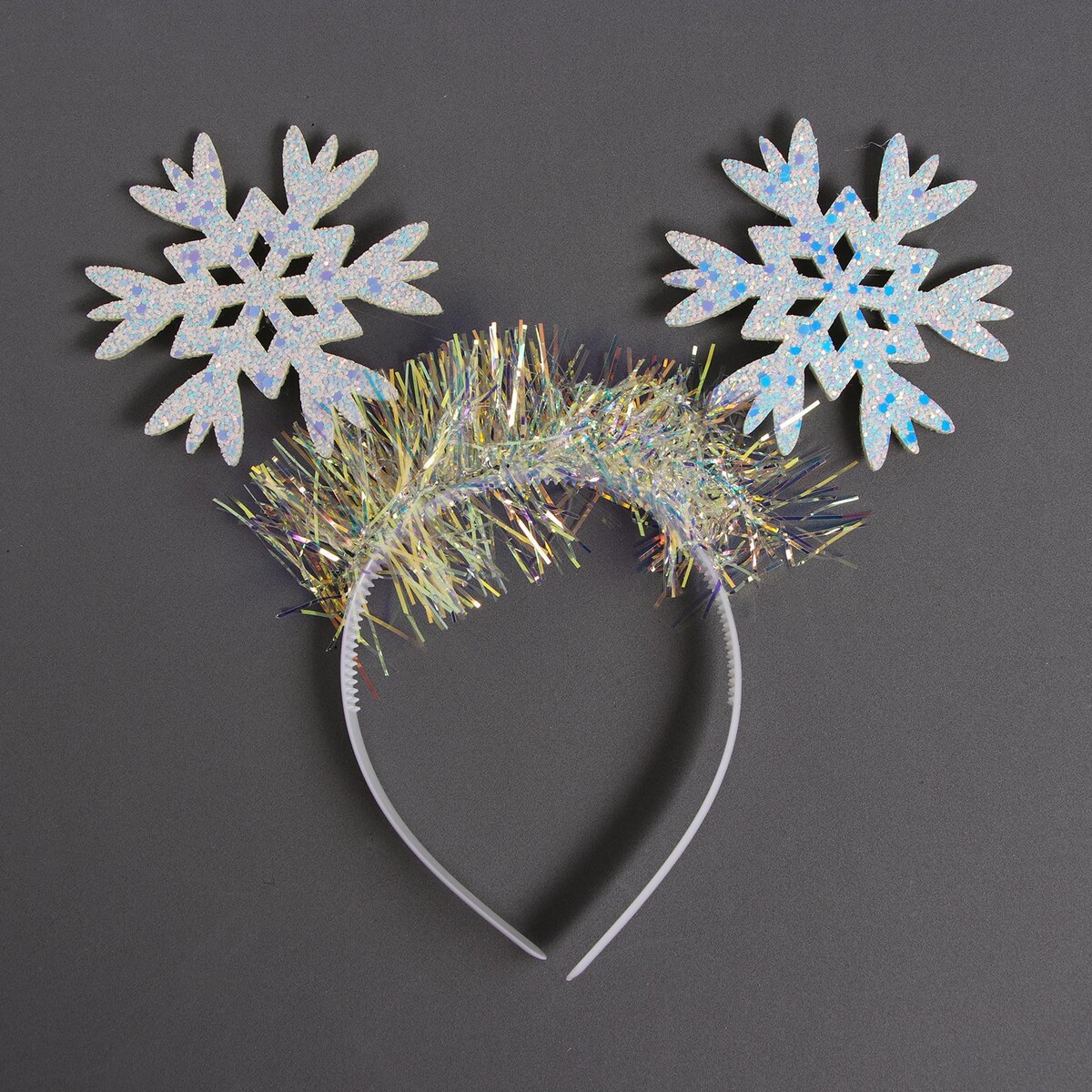 

Ободок новогодний карнавальный, Голубой