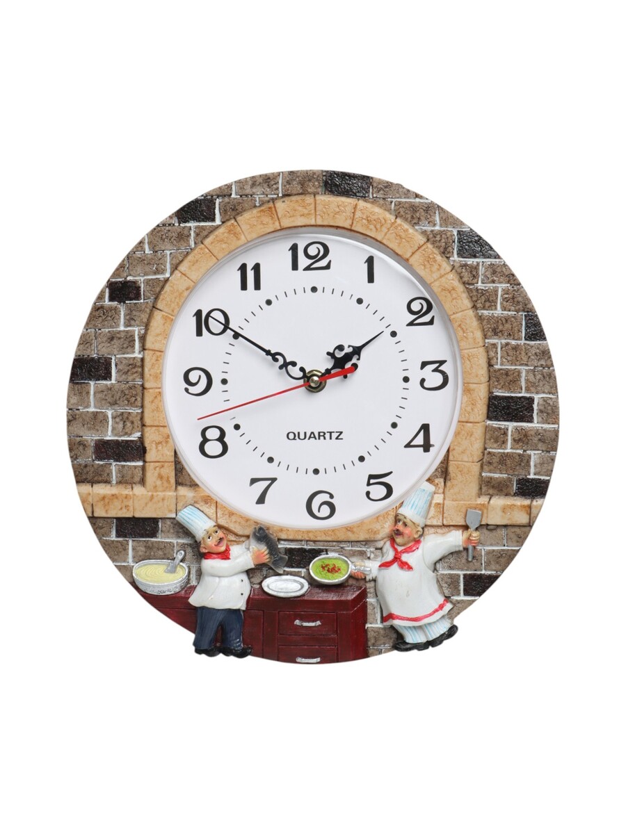 

Часы настенные, для кухни, Разноцветный