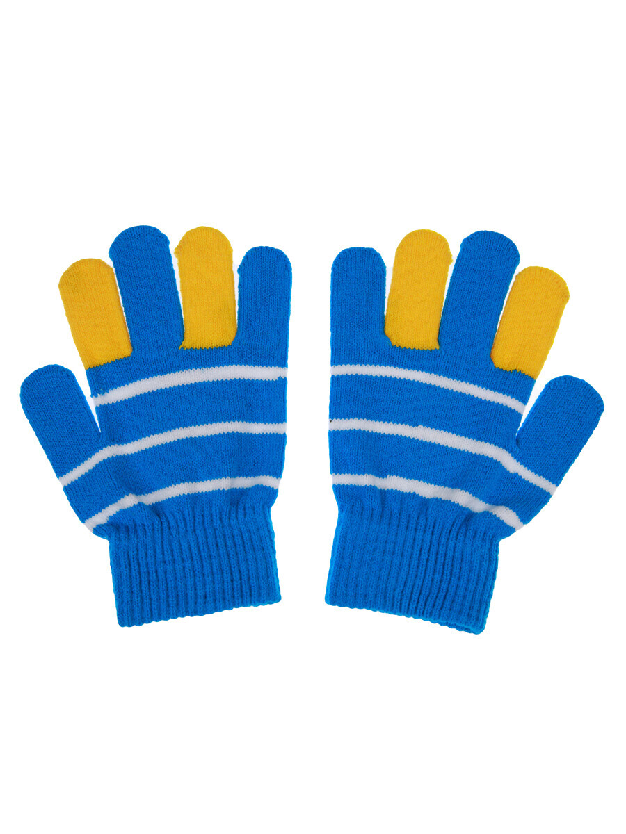 Перчатки PLAYTODAY, размер рост 98 см, цвет голубой 01020994 - фото 4